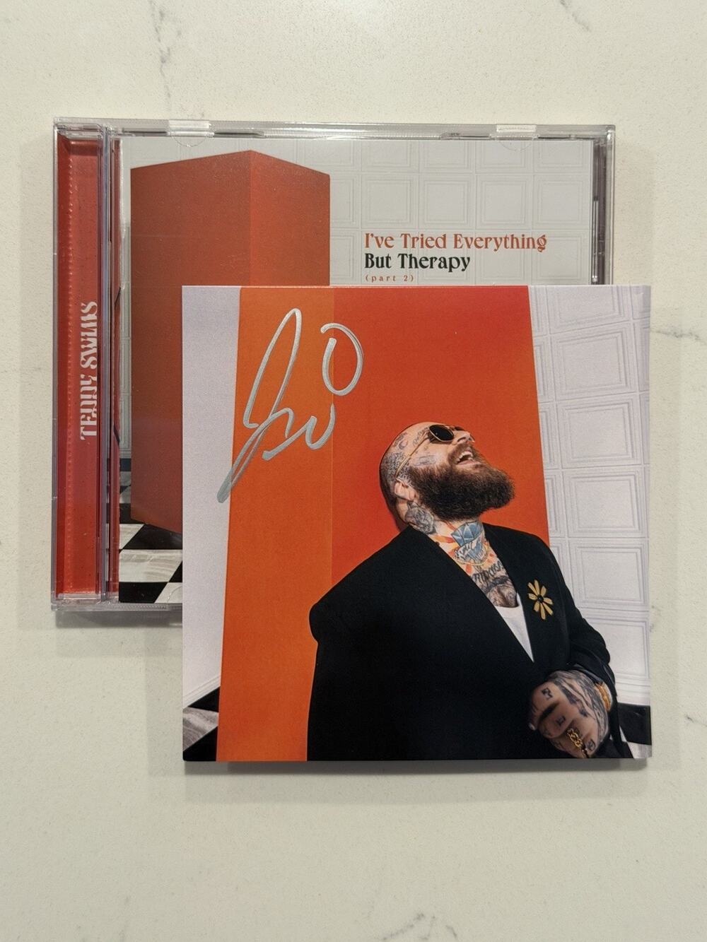 TEDDY SWIMS I've Tried Everything But Therapy Part 2 CD with SIGNED Art Card #6